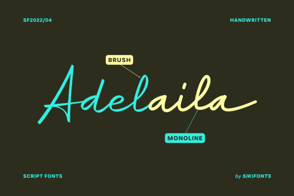 Adelaila: A Graceful Script Font for Elegant Editorial Moments