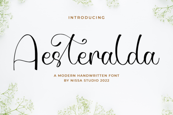 Aesteralda Script Font for Elegant Branding