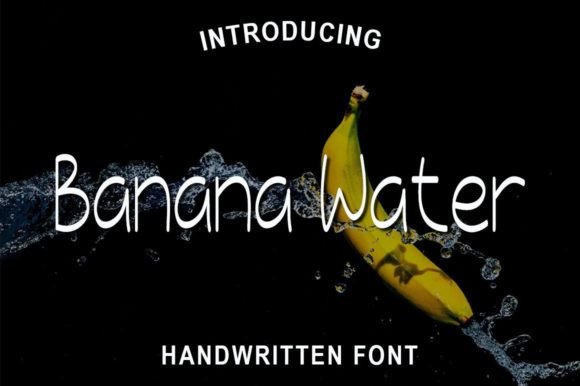 Banana Water Script Font for Handmade Creators