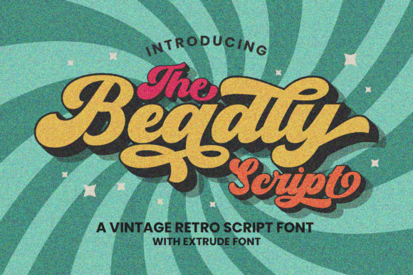 Beadly: A Retro Bold Script Font for Authentic 70s Branding
