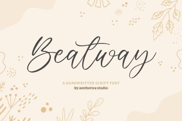 Beatway Script Handwritten Font for Crafters & Sellers