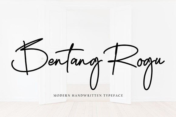 Bentang Rogu: A Modern Handwritten Font for Makers