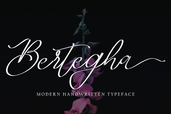 Bertegha: Elegant Script Font for Campaign Headers & Brand Voice