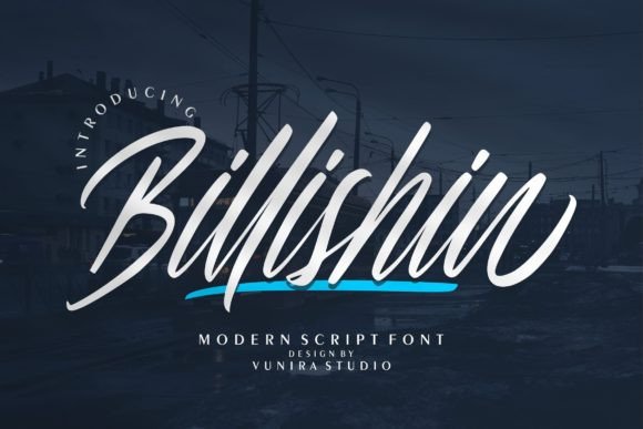 Billishin Script Font for Handmade Brands & Printables