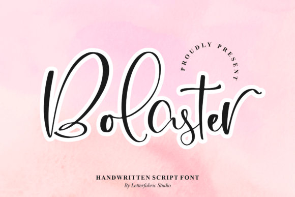 Bolaster: A Script Handwritten Font for Editorial Warmth