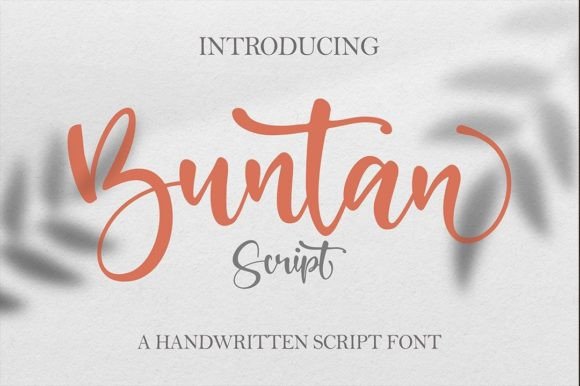 Buntan Script Font for Small Business Branding