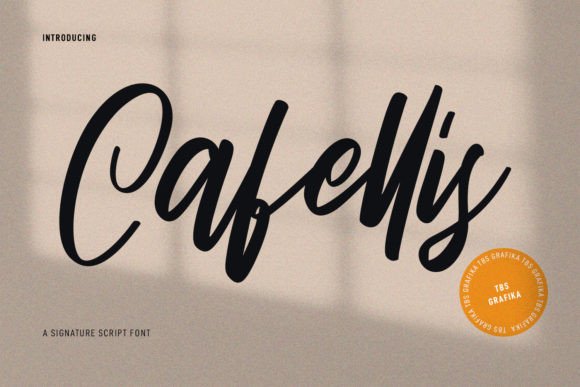 Cafellis: A Fancy Handwritten Script Font for Small Business Branding