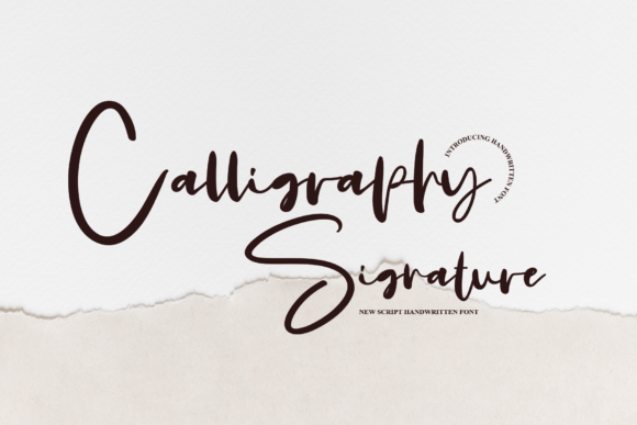 Calligraphy Signature: A Modern Script Handwritten Font for Elegant Branding