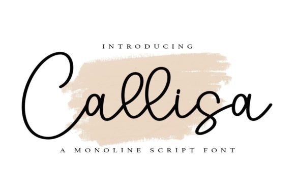 Callisa Script Font for Elegant Handmade Designs