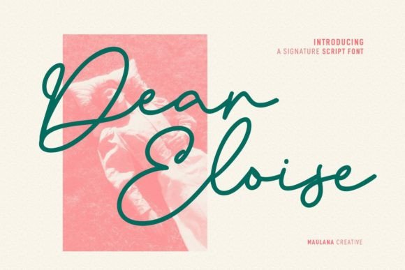 Dear Eloise Script Font for Elegant Digital Branding