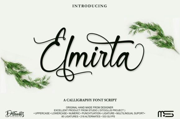 Elmirta: A Modern Script Handwritten Font for Editorial Design