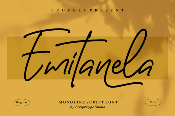 Emitanela: A Script Handwritten Font for Editorial Elegance