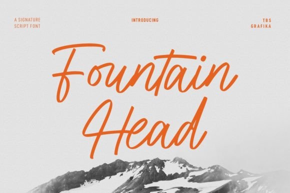 Fountain Head Script Font for Handmade Creators