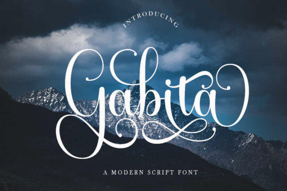 Gabita Script Font for Sweet, Romantic Branding