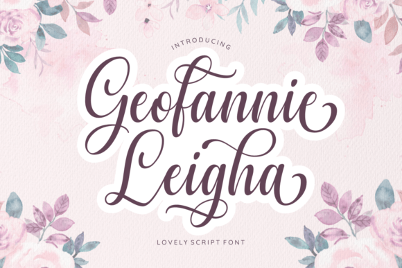 Geofanny Leigha: A Chic Script Handwritten Font for Real Small Business Branding