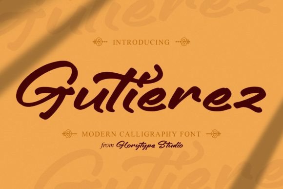 Gutierez: A Modern Script Handwritten Font for Professional Branding