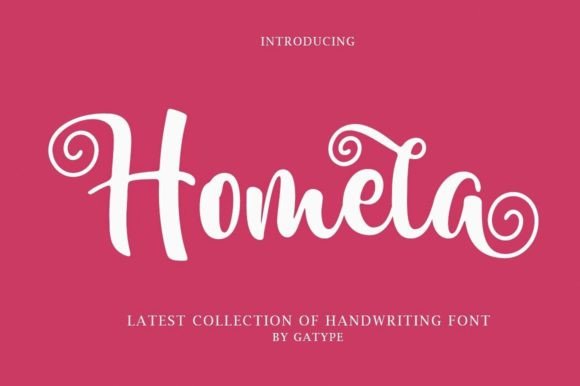 Homela: A Bold Script Font for Campaign-Ready Design