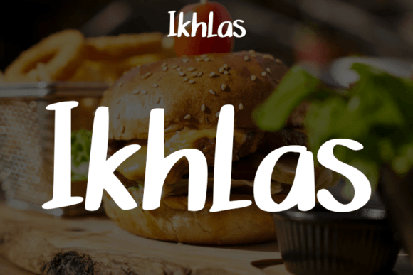 Ikhlas: A Modern Script Typeface for Elegant Branding