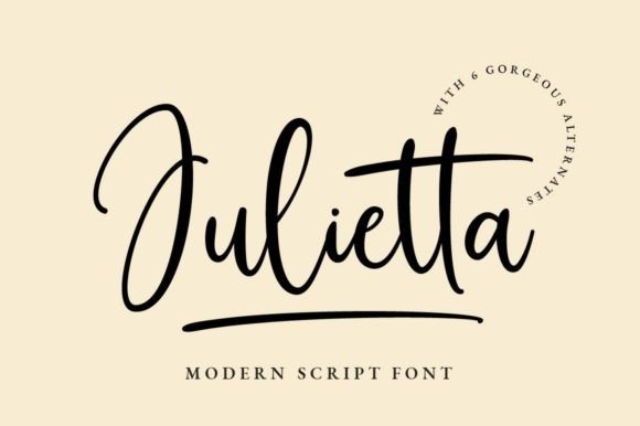 Julietta: A Modern Script Font for Elegant Branding