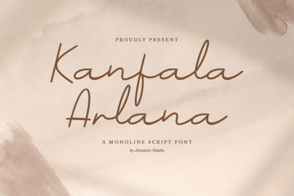 Kanfala Arlana: A Monoline Script Font for Editorial Elegance