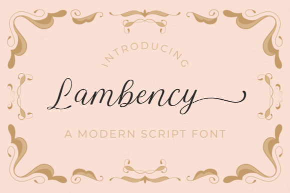 Lambency: A Modern Script Font for Elegant Branding