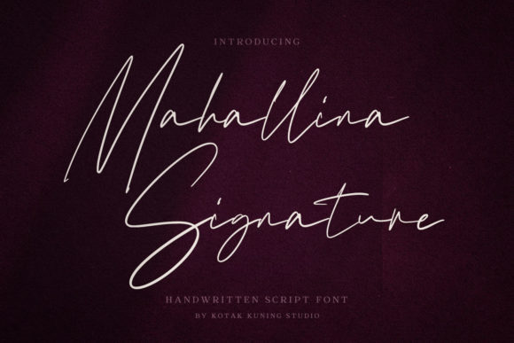 Mahallina Font: A Sweet Modern Script Handwritten Typeface