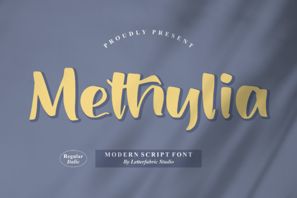 Methylia: A Modern Script Font for Digital Branding
