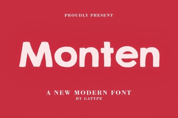 Monten Font for a Retro, Bold Brand Look