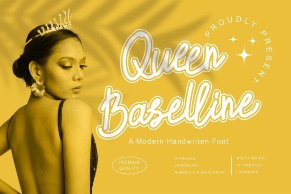 Queen Baselline: An Elegant Script Handwritten Font for Editorial Design