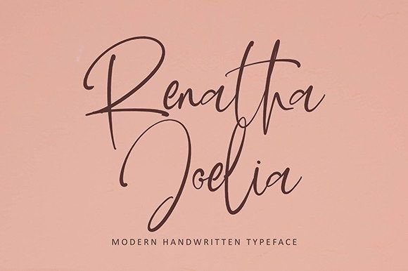 Renatha Joelia: A Script Handwritten Font That Makes Campaign Text Pop