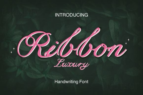 Ribbon Luxury Script Font for Elegant Digital Design
