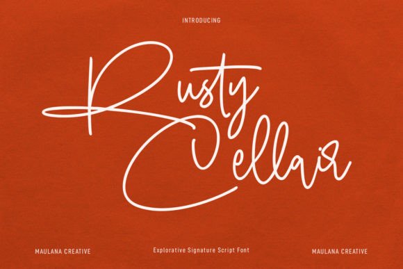 Rusty Cellair: A Signature Script Font for Warm, Human Branding