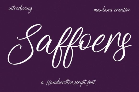 Saffoers Script Handwritten Font for Polished Branding