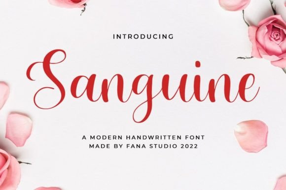 Sanguine Script Font for Elegant Digital Branding