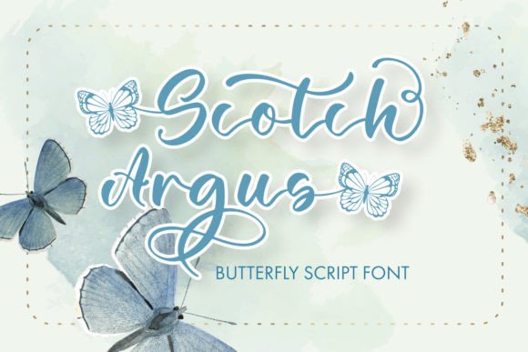 Scotch Argus: A Script Handwritten Font for Butterfly-Inspired Branding