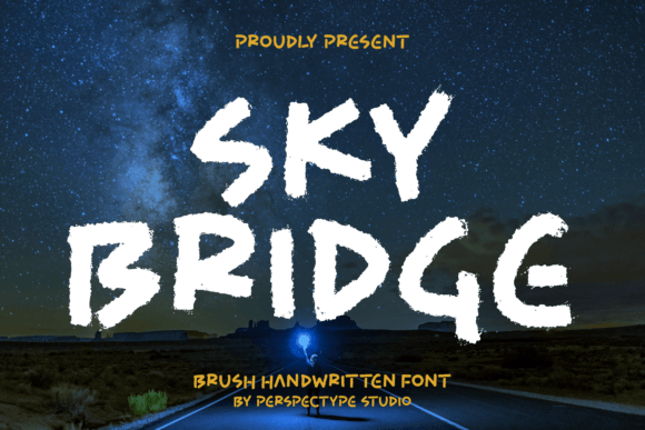 Sky Bridge: All-Caps Brush Handwritten Font for Scroll-Stopping Branding