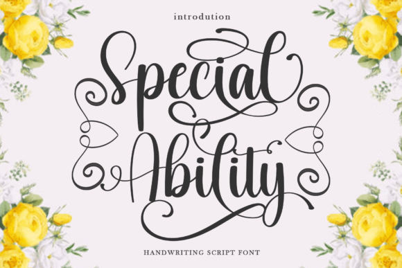 Special Ability Script Font for Digital Branding
