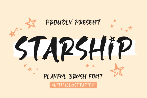 Starship: A Playful Brush Font for Real Branding Projects