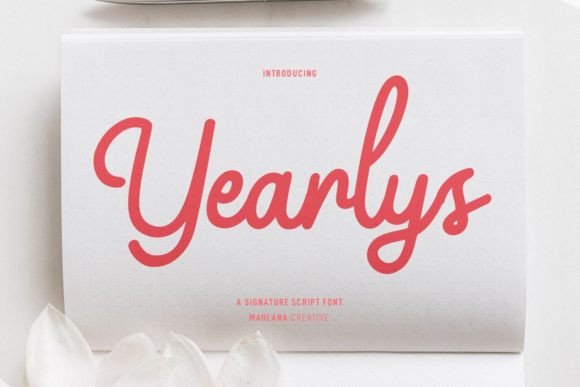 Yearlys: A Casual Retro Script Font for Thoughtful Editorial Design