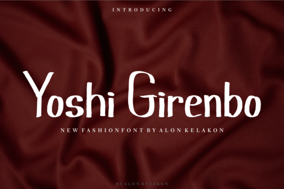 Yoshi Girenbo: A Modern Handwritten Script Font for Digital Design
