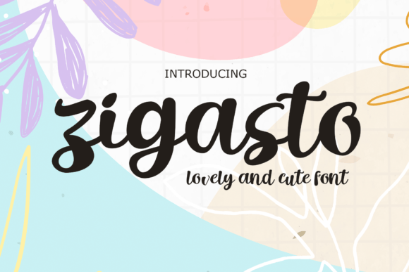 Zigasto Font: Bold Round Script for Vintage Campaigns